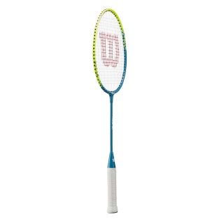 Wilson Kinder-Badmintonschläger Tour 30 Junior (kopflastig/steif) blau - besaitet -